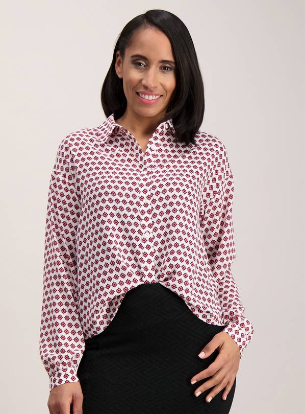 Multicoloured Tile Print Shirt - 28